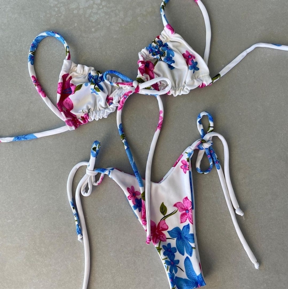 Vincija Swim Pink and Blue floral set